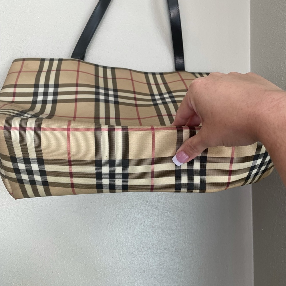 Vintage Burberry Nova Check Large Tote/Purse/Bag - Picture 7 of 11